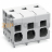Клемма на печатную плату; 4 mm; Шаг контактов 7,5 мм; 3-пол.; Push-in CAGE CLAMP®; 4,00 mm; серые Wago 2624-1303 - Клемма на печатную плату; 4 mm; Шаг контактов 7,5 мм; 3-пол.; Push-in CAGE CLAMP®; 4,00 mm; серые Wago 2624-1303