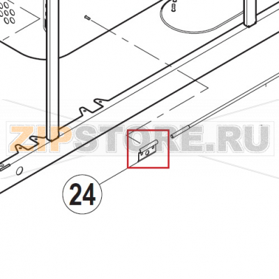 Clamp - temperature probe Hobart UXT-10A                                   Clamp - temperature probe Hobart UXT-10AЗапчасть на сборочном чертеже под номером: 24Название запчасти на немецком языке языке: Clamp - temperature probe Hobart UXT-10A