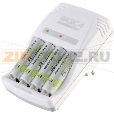 Зарядное устройство 9 В, микро (AAA), миньоны (AA) Ansmann Basic 4 plus 