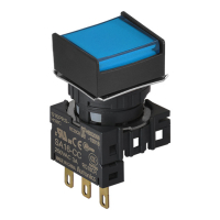 Выключатель кнопочный, Ø отверстия: 16 мм Autonics S16PRS-H1BC