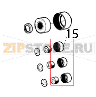 Bushing rubber cap Ugolini MT 3 Bushing rubber cap Ugolini MT 3Запчасть на деталировке под номером: 15
