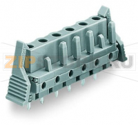 MCS MIDI Classic Розетка под пайку THT; 0.6 x 1.0 mm solder pin; прямые; Фиксирующий рычаг; Шаг контактов 7,5 мм; 13-пол.; серые Wago 232-743/039-000