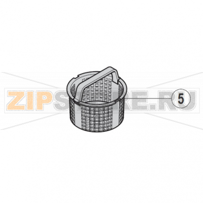 Strainer basket, assy Hobart UXT-10A                                               Strainer basket, assy Hobart UXT-10AЗапчасть на сборочном чертеже под номером: 5Название запчасти на немецком языке языке:&nbsp;Strainer basket, assy Hobart UXT-10A
