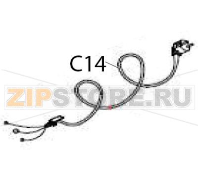 Power cord Hurakan HKN-WP900G Power cord Hurakan HKN-WP900GЗапчасть на деталировке под номером: C14