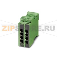 Управляемый коммутатор Ethernet Lean с восемью портами RJ45 на 10/100 Мбит/с Phoenix Contact FL SWITCH LM 8TX