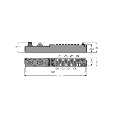Модуль ввода/вывода для CANopen Turck SCOL-0404D-1003 