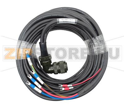 Кабель силовой с тормозом 10 м, 380 В, 4-5 кВт Inovance S6-L-B011-10.0 
