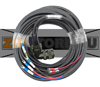 Кабель силовой с тормозом 10 м, 380 В, 4-5 кВт Inovance S6-L-B011-10.0 