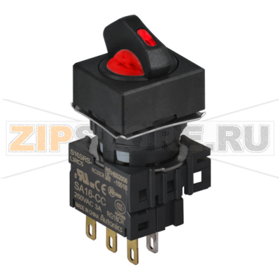 Переключатель селекторный, Ø отверстия: 16 мм Autonics S16SRS-L6RC5 