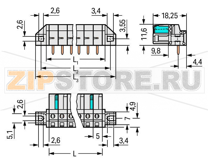 MCS MIDI Розетка под пайку THT; 0.6 x 1.0 mm solder pin; прямые; 100% защита от неправильного подсоединения; зажимное кольцо; Шаг контактов 5 мм; 11-пол.; светло-серые Wago 722-241/031-000 Встроенные тестовые порты для тестовых штекеров O 2 ммДля соединений "провод-провод" и "плата-провод"Выходы под печатные платы с защитой от касанияЛегко идентифицируемые входы и выходы печатной платы100% защита от неправильного подсоединенияВозможны варианты кодировки...