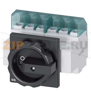 ГЛАВНЫЙ ВЫКЛЮЧАТЕЛЬ 6-ПОЛЮСНЫЙ IU=25, P/AC-23A ПРИ 400V=9,5KW ПЕРЕДНЕГО КРЕПЛЕНИЯ КРЕПЛЕНИЕ ПО 4 ОТВЕРСТИЯМ ПОРОТНАЯ РУКОЯТКА ЧЕРНАЯ Siemens 3LD2103-3VK51 