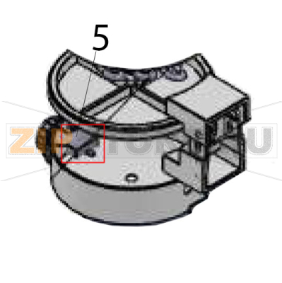 Support for cooking plate Hurakan HKN-GES4M Support for cooking plate Hurakan HKN-GES4MЗапчасть на деталировке под номером: 5
