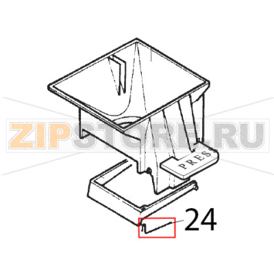 Molla x rasatore gruppo Saeco Royal Classic Molla x rasatore gruppo Saeco Royal ClassicЗапчасть на деталировке под номером: 24