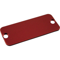 Крышка торцевая 45x25 мм, материал: алюминий, красная, 10 шт Hammond 1455DALRD-10