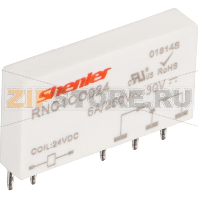 Реле интерфейсное 6 A, 24 В, 1CO Shenler RNC1CO024 