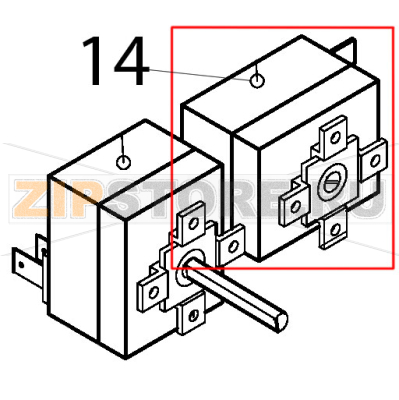 Thermostat 55 °C Silanos E1000 Thermostat 55 °C Silanos E1000Запчасть на деталировке под номером: 14