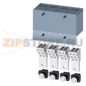 КЛЕММА ДЛЯ КРУГЛОГО ПРОВОДА МЕДН. 6 КАБЕЛЕЙ 4 ШТ. ПРИНАДЛЕЖНОСТЬ ДЛЯ ВТЫЧНОГО ЦОКОЛЯ/ВЫКАТНОЙ КОРЗИНЫ 3VA1 250 Siemens 3VA9254-0JF60 