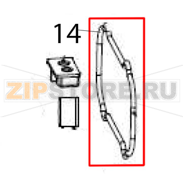 Handle o-ring Hurakan HKN-ME717 Handle o-ring Hurakan HKN-ME717Запчасть на деталировке под номером: 14