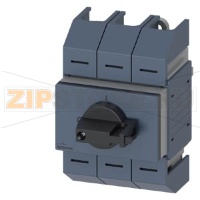 Разъединитель 100A, типоразмер 02, 3-пол.фронт.управл.мех. центр Complete unit with direct operating mechanism gray рамочные клеммы Siemens 3KD0532-2LG20-3