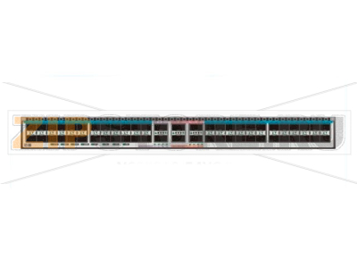 Коммутатор 1.92 Тбит/с, 48*10G SFP+, 2*40G QSFP+, 4*100G QSFP28, 2 слота питания Maipu NSS5810-54XQFP 