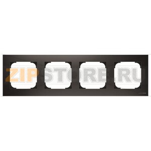 Рамка четырехместная, чёрный бархат ABB 2CLA857400A1501 