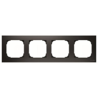 Рамка четырехместная, чёрный бархат ABB 2CLA857400A1501