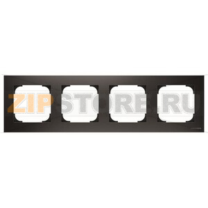 Рамка четырехместная, чёрный бархат ABB 2CLA857400A1501 