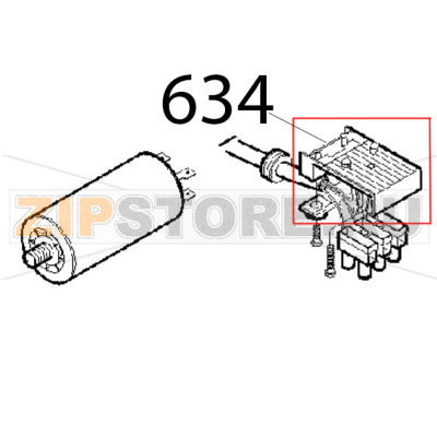 Sottomorsetto L.N.T. PA228 Sirman Mirra 220 Sottomorsetto L.N.T. PA228 Sirman Mirra 220Запчасть на деталировке под номером: 634