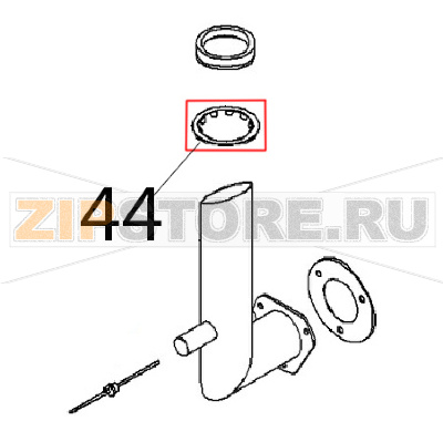 Fermaglio guarnizione Ø: 50 Angelo Po BX61E Fermaglio guarnizione Ø: 50 Angelo Po BX61EЗапчасть на деталировке под номером: 44