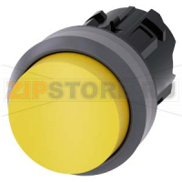 АКТУАТОР КНОПКИ, 22MM, КРУГЛ., ПЛАСТИК С МЕТАЛЛИЧЕСКИМ ФРОНТАЛЬНЫМ КОЛЬЦОМ, КНОПКА ЖЁЛТАЯ ВЫСТУПАЮЩАЯ БЕЗ ФИКСАЦИИ, С ГРАВИРОВКОЙ ЛАЗЕРОМ, НОМЕРА СИМВОЛОВ В СООТВ. С ISO7000 ИЛИ IEC60417 Siemens 3SU1030-0BB30-0AA0-Z&nbsp;Y13