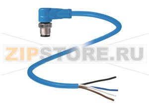 Кабель датчика-исполнительного устройства Cable connector, NAMUR V1S-W-N4-0,5M-PVC Pepperl+Fuchs Описание оборудованияCable connector, M12, 4-pin, NAMUR, PVC cable