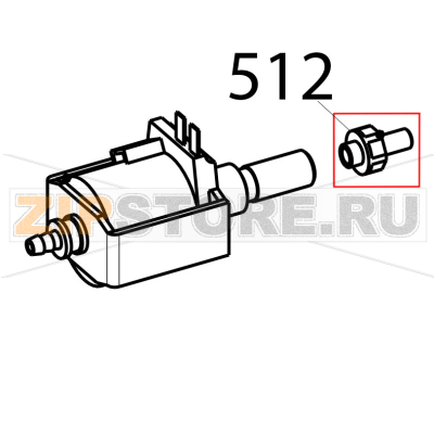 Terminal shank Tecnoinox EFB06DSL Terminal shank Tecnoinox EFB06DSLЗапчасть на деталировке под номером: 512