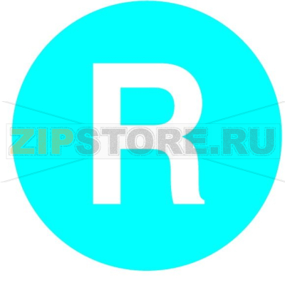 Шильдик кнопочный, плоский синий, R Eaton M22-XD-B-X6 