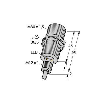 Датчик индуктивный Turck BI15U-EM30WD-AN6X 