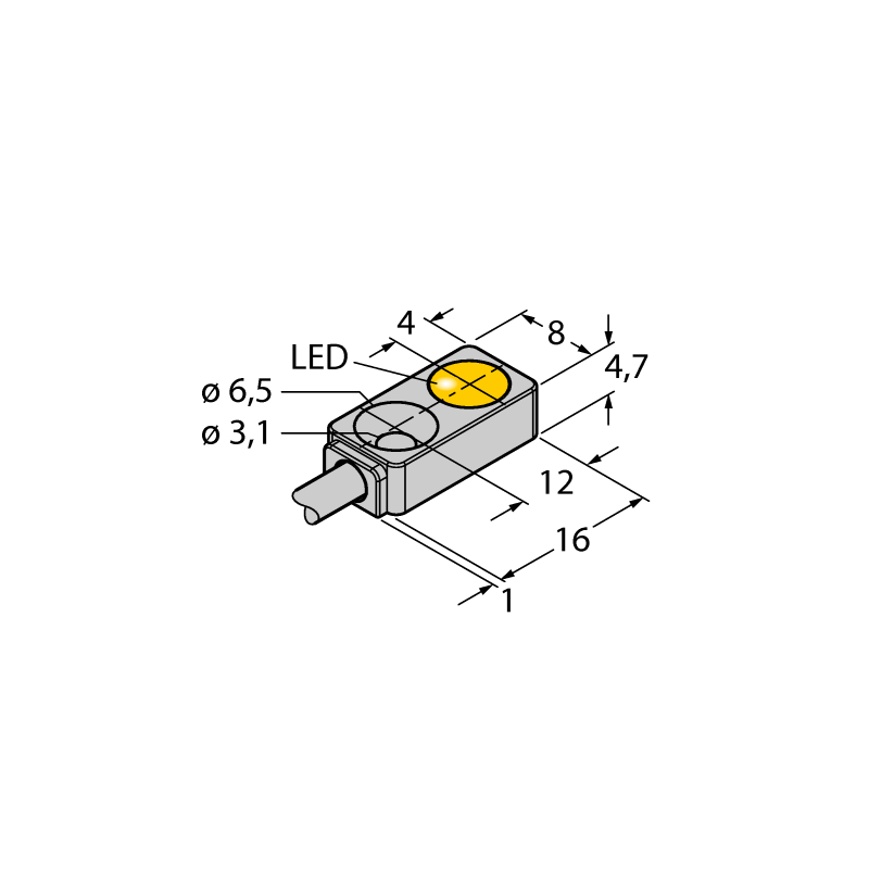Датчик индуктивный Turck BI2-Q4.7-AN6X 
