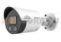 Uniview IPC2122LE-ADF40KMC-WL Видеокамера IP Уличная цилиндрическая ColorHunter: фикс. объектив 4.0мм, 2MP, Smart IR and White Light up to 30m, Mic & Speaker, WDR 120dB, EasyStar, Ultra 265/H.265/H.264/MJPEG, MicroSD, POE, IP67