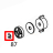 E-ring D4.0*D9.0*0.6t mm(BK) Godex G500
