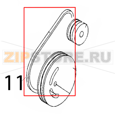 Trapezoidal belt Rollmatic CP 42 Trapezoidal belt Rollmatic CP 42Запчасть на деталировке под номером: 11