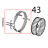 Resistenza circolare D=230, 3 spire Unox XFT 185