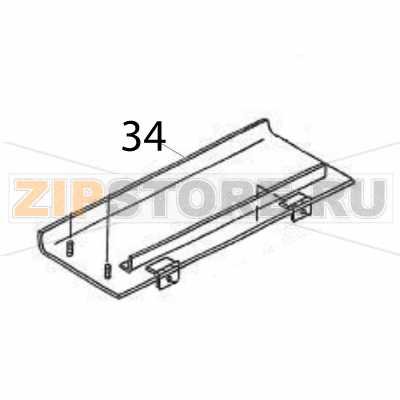 Cover (top) Sato M84Pro Cover (top) Sato M84ProЗапчасть на деталировке под номером: 34Название запчасти на английском языке: Cover (top) Sato M84Pro.