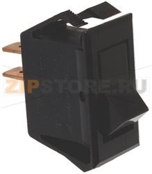 ЧЕРНАЯ ДВУХПОЛЮСНАЯ НАЖИМНАЯ КНОПКА 5/10A 250/125В 