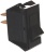 ЧЕРНАЯ ДВУХПОЛЮСНАЯ НАЖИМНАЯ КНОПКА 5/10A 250/125В