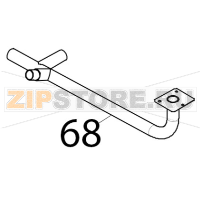 Tubo scarico acqua per versione, Ø: 30 Tecnoeka KF 1010 EV UD Tubo scarico acqua per versione, Ø: 30 Tecnoeka KF 1010 EV UDЗапчасть на деталировке под номером: 68