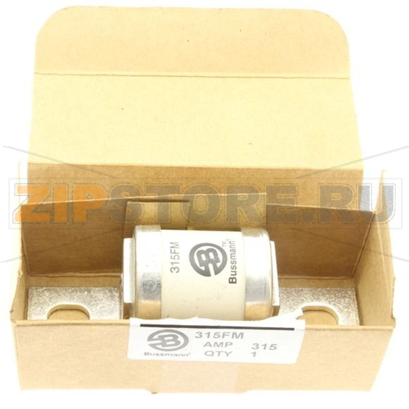 Предохранитель, 315 A, AC 690 В, DC 450 В, 200 кА, BS88, 41x113 мм, aR, BS Eaton 315A 690V AC TYP 