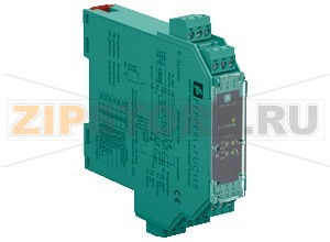 Питание усилителей Current/Voltage Trip Value KFD2-GS-1.2W Pepperl+Fuchs General specificationsSignal typeAnalog inputSupplyConnectionPower Rail or terminals 14+, 15-Rated voltage20 ... 30 V DCRated current75 mAPower dissipation1 WPower consumption2.25 W (typ. 1.68 W)InputConnection sidefield sideMeasurement rangeterminals 1+, 3-: voltage 0/1 ... 5 V, load &ge 50 k&Omega or voltage 0/2 ... 10 V, load &ge 100 k&Omegaterminals 2+, 3-: current 0/4 ... 20 mA  load &le 50 &OmegaOutputConnection sidecontrol sideOutput I, IIterminals 7, 8, 9 10, 11, 12Contact loading250 V AC / 4 A / cos &phi > 0.7 40 V DC / 2 A resistive loadOutput IIIdevice configuration : terminals 4, 5, 6Transfer characteristicsDeviation&le 1 %Input delay100 msIndicators/settingsDisplay elementsLEDsControl elementsDIP-switch potentiometerConfigurationvia DIP switches via potentiometerLabelingspace for labeling at the frontDirective conformityElectromagnetic compatibilityDirective 2014/30/EUEN 61326-1:2013 (industrial locations)Low voltageDirective 2014/35/EUEN 61010-1:2010ConformityInsulation coordinationEN 50178Galvanic isolationEN 50178Degree of protectionIEC 60529Ambient conditionsAmbient temperature-20 ... 60 °C (-4 ... 140 °F)Mechanical specificationsDegree of protectionIP20Connectionscrew terminalsMassapprox. 120 gDimensions20 x 124 x 115 mm (0.8 x 4.9 x 4.5 inch) , housing type B2Mountingon 35 mm DIN mounting rail acc. to EN 60715:2001