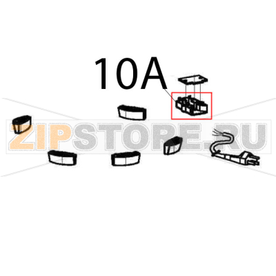Strain relief Bartscher CFXB-138-195 Strain relief Bartscher CFXB-138-195Запчасть на деталировке под номером: 10A