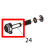 Ribbon core holder Godex EZ-1105