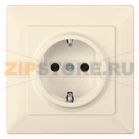 DELTA LINE ЭЛЕКТРИЧЕСКИЙ БЕЛЫЙ РОЗЕТКА SCHUKO 16A AC 250В  C ЗАЩИТНЫМ КОНТАКТОМ C ЗАЩИТНЫМИ ШТОРКАМИ C БЕЗРЕЗЬБОВЫМИ КОНТАКТНЫМИ ЗАЖИМАМИ ЭЛ.-МЕХ. ЧАСТЬ Siemens 5UB1583