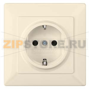 DELTA LINE ЭЛЕКТРИЧЕСКИЙ БЕЛЫЙ РОЗЕТКА SCHUKO 16A AC 250В  C ЗАЩИТНЫМ КОНТАКТОМ C ЗАЩИТНЫМИ ШТОРКАМИ C БЕЗРЕЗЬБОВЫМИ КОНТАКТНЫМИ ЗАЖИМАМИ ЭЛ.-МЕХ. ЧАСТЬ Siemens 5UB1583 