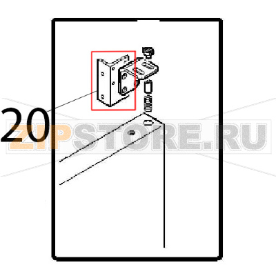 Small plate Angelo Po FM1221E1 Small plate Angelo Po FM1221E1Запчасть на деталировке под номером: 20